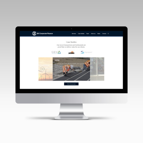 JDC corporate Finance case studies on iMac