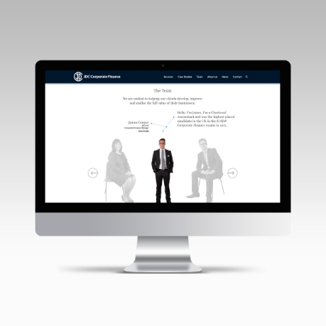 JDC corporate Finance team on iMac