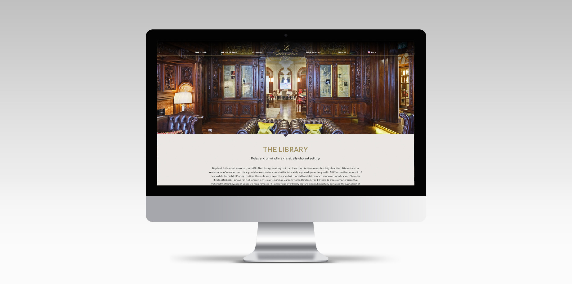 Les Ambassadeurs library on iMac