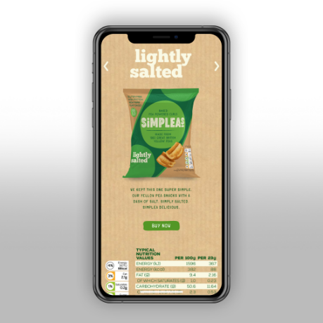 Simpleas ingredients on phone